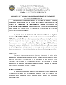 Requisitos - Dirección General de Contrainteligencia Militar