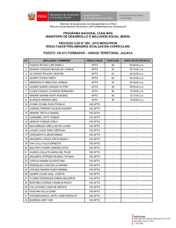 INFORME N&ordm;0171-2009