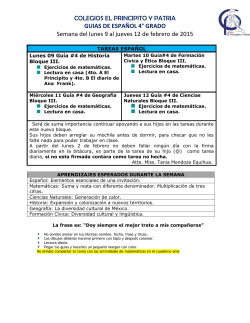 guias de espa&ntilde;ol 4&deg; grado