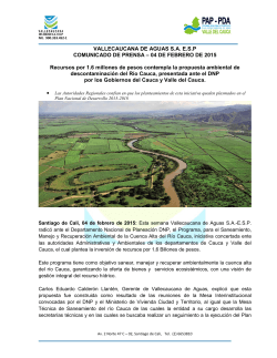 Comunicado Completo en PDF - Vallecaucana de Aguas SAESP