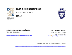 GU&Iacute;A DE REINSCRIPCI&Oacute;N