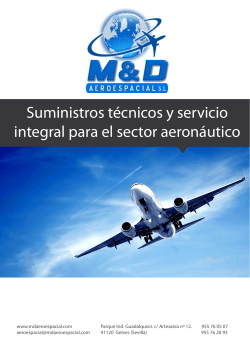 Suministros técnicos y servicio integral para el sector aeronáutico
