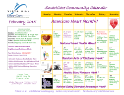 SmartCare Community Calendar American Heart Month!!