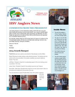 Current Newsletter - Hot Springs Village Anglers Club