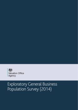 Exploratory General Business Population Survey (2014)