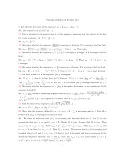 Calculus Solution of Section 11.1