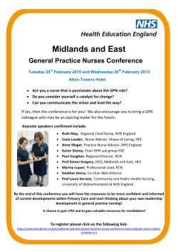 Midlands and East General Practice Nurse Conference