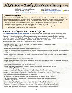 Course Description Student Learning Outcomes / Course Objectives