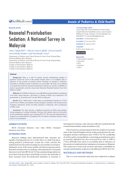 Neonatal Preintubation Sedation: A National