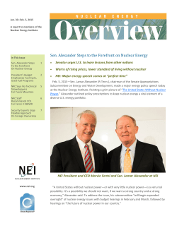 Nuclear Energy Overview - Nuclear Energy Institute