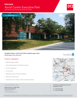 property flyer - Aerial Center Executive Park