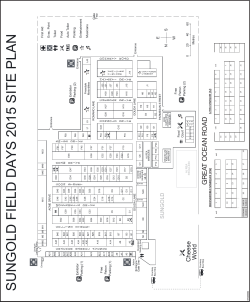 SUNGOLD F IELD DAYS 2015 SITE PLAN
