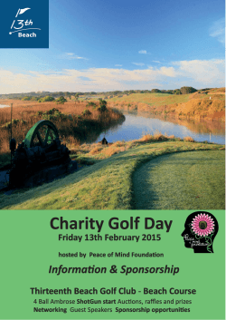 Charity golf day POMF
