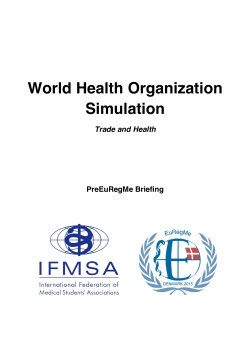 World Health Organization Simulation