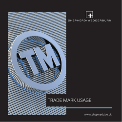 TRADE MARK USAGE - Shepherd and Wedderburn