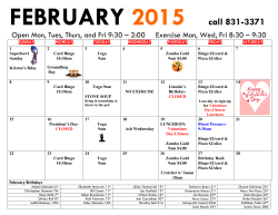 FEBRUARY 2015 call 831-3371