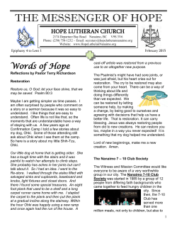 Messenger - Hope Lutheran Church