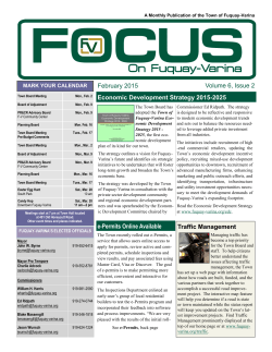 2015_February-Focus - Town of Fuquay