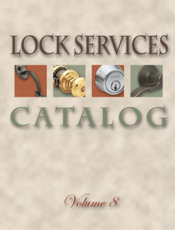 Lock Services Catalog
