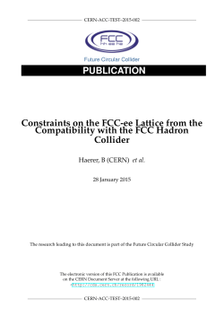PUBLICATION Constraints on the FCC