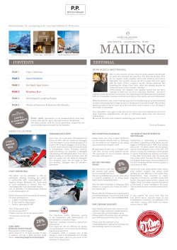 Eiger Collection Mailing Winter 2015 e