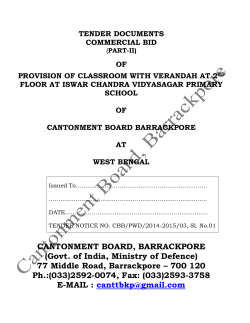 Commercial Bid of Classroom with verandah at 2nd