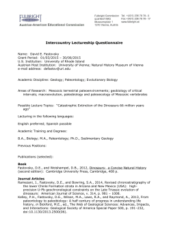 CV and Intercountry Lectureship Questionnaire