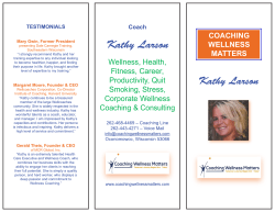 Kathy Larson - Coaching Wellness Matters