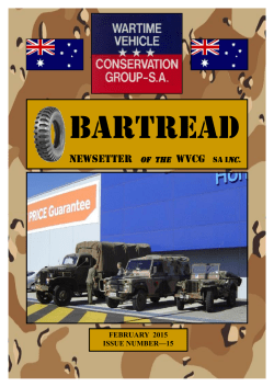 Download latest issue - Wartime Vehicle Conversation Group