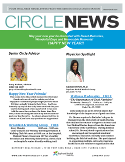 Read the latest Circle News