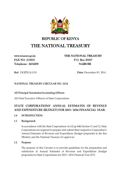 State Corporations A.. - The National Treasury
