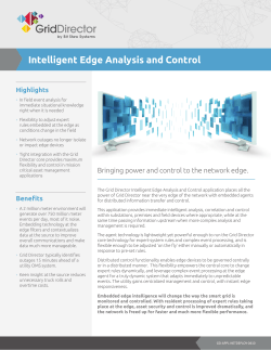 Intelligent Edge Analysis and Control
