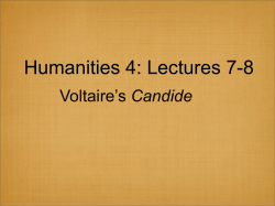 Humanities 4: Lectures 7-8