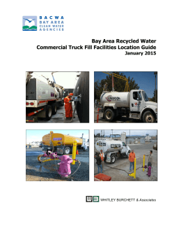 Bay Area Recycled Water Commercial Truck Fill Facilities Location