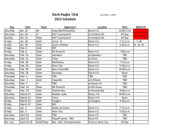 download 2015 Game Schedule, last updated 2/1/15