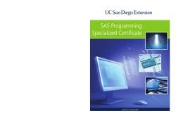 Certificate Overview - UC San Diego Extension