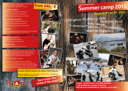 Summer camp 2015 - Budo-News