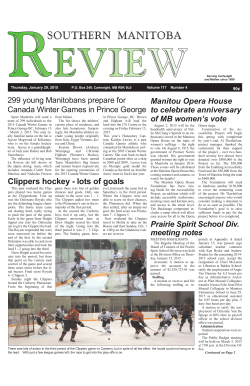 Clippers hockey - Southern Manitoba Review