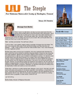 to Read The Latest Newsletter! - The First Unitarian Universalist