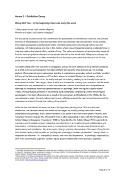 Annex 3 &ndash; Exhibition Essay - Nanyang Academy of Fine Arts