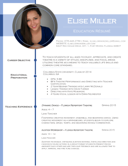 Teaching Résumé - Elise Miller Logo