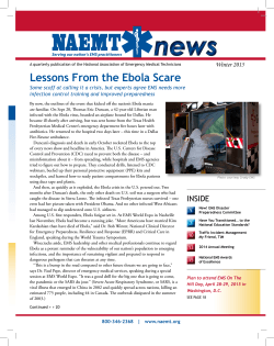 Lessons Learned From Ebola Scare