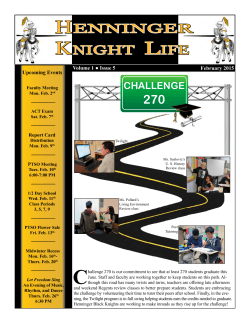 Henninger Newsletter February 2015 Click here to view