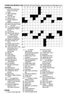 ACROSS DOWN - Crossword Puzzles by Brendan Emmett Quigley