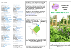 Bee Garden Information
