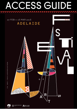 As a PDF doc - Adelaide Festival