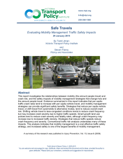 Safe Travels: Evaluating Mobility Management Traffic Safety Impacts
