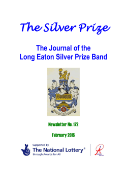 January newsletter - Long Eaton Silver Prize Band