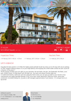 ST KILDA 9/4 Alfred Square- PID: 771165 CONTACT