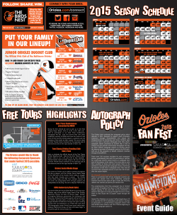 Event Guide - Baltimore Orioles